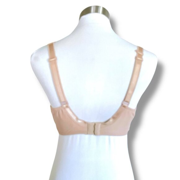 Chantelle 32H Bra Nude Sand Tan Parisian Allure Unlined Plunge C22310 Underwire - Picture 8 of 13